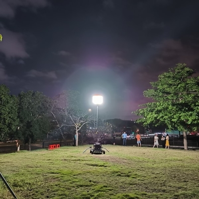 আইপি 65 ওয়াটারপ্রুফ 500W 800W 1400W মোবাইল বেলুন লাইট সৌর বহনযোগ্য হালকা টাওয়ার জেনারেটর নেতৃত্বাধীন ওয়ার্ক লাইট
