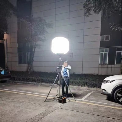 নির্মাণ বা ইভেন্টের জন্য 200W এলইডি লাইট উত্স বহনযোগ্য বহিরঙ্গন বেলুন লাইট টাওয়ার