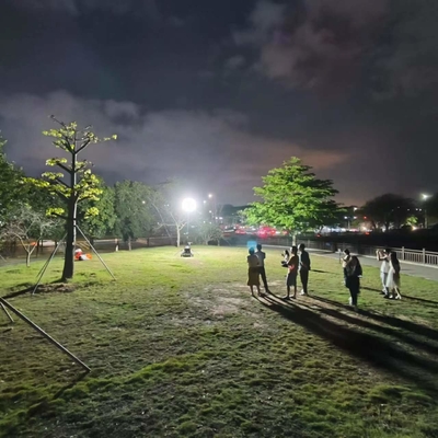 600W হোয়াইট ইমিটিং রঙ সুরক্ষা এলাকা ট্রলি লাইট আলোকসজ্জা ফ্রি গ্লেয়ার বেলুন লাইট টাওয়ার
