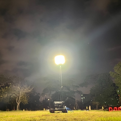 পোর্টেবল টাওয়ার লাইট এলইডি বেলুন ওয়ার্ক লাইট 700 ওয়াট সুপার উজ্জ্বল 360 ডিগ্রি আলোকসজ্জা সহ
