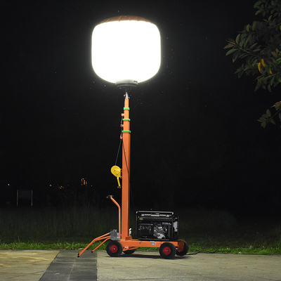 নির্মাণ এবং বহিরঙ্গন আলো চাহিদা জন্য 700W পোর্টেবল LED জেনারেটর মোবাইল লাইট টাওয়ার