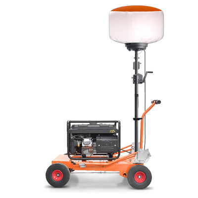 700W এলইডি বেলুন লাইট টাওয়ার 112000lm উচ্চ উজ্জ্বলতা নির্মাণ লাইট টাওয়ার রাস্তা কাজের জন্য