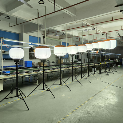 ট্রলি কার্ট ট্রিপড লাইট 800W LED বেলুন ল্যাম্প রাস্তা নিরাপদ জন্য