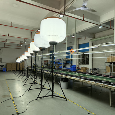 AC220V পোর্টেবল LED ওয়ার্ক লাইট 1400W ওয়ার্ক সাইট LED বেলুন লাইট টাওয়ার আইন প্রয়োগের জন্য