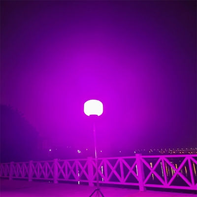 আইপি 65 জলরোধী লাইট টাওয়ার 60W ক্যাম্পিং বিবাহের সজ্জা জন্য আরজিবি নেতৃত্বাধীন বেলুন
