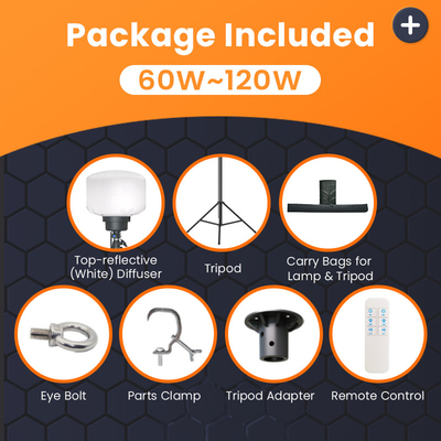 পার্টি জন্য বহিরঙ্গন LED বেলুন আলো 120W 150W মোবাইল লাইট টাওয়ার