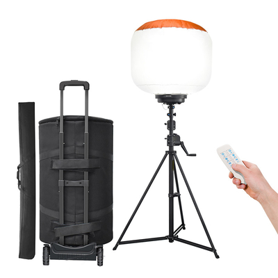 সঞ্চালনযোগ্য বেলুন আলো 80000lm 500W উচ্চ উজ্জ্বলতা রাস্তা নির্মাণের জন্য রাস্তা নির্মাণ