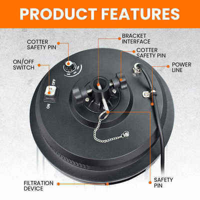 কারখানার কাস্টম 36W বহিরঙ্গন LED বন্যা হালকা সামঞ্জস্যযোগ্য স্পটলাইট বিপর্যয় ত্রাণ শিবিরের জন্য সামঞ্জস্যযোগ্য মাস্ট উচ্চতা