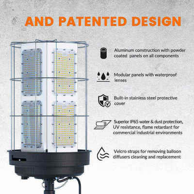 কারখানার কাস্টম 36W বহিরঙ্গন LED বন্যা হালকা সামঞ্জস্যযোগ্য স্পটলাইট বিপর্যয় ত্রাণ শিবিরের জন্য সামঞ্জস্যযোগ্য মাস্ট উচ্চতা