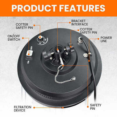 কারখানার পাইকারি 36W আউটডোর LED ফ্লাড লাইট, বহিরঙ্গন ক্যাম্পিংয়ের জন্য প্রসারিতযোগ্য বাহু সহ নিয়মিত স্পটলাইট