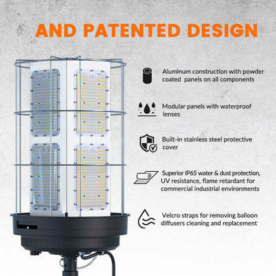 500W LED বেলুন লাইট IP65 50000Hrs 160lm/W AC90-305V