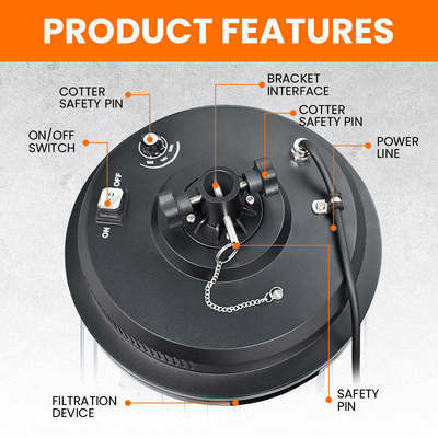 500W LED বেলুন লাইট IP65 50000Hrs 160lm/W AC90-305V