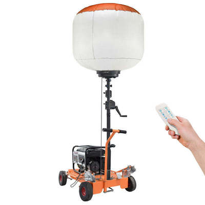 Portable LED Balloon Light with 360° Beam Angle 50000 Hours Lifespan and 5000K Color Temperature for Outdoor Construction