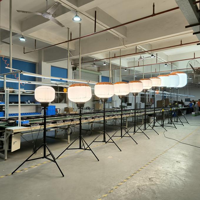 LED Balloon Light in operation showing 360° illumination